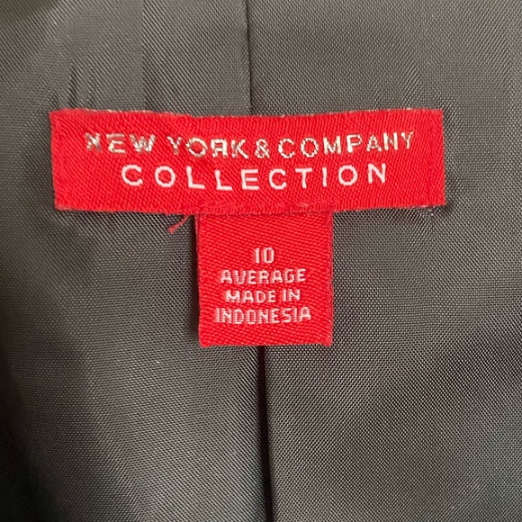 NY & Co Black Blazer, button closure, size 10 - Picture 5 of 9